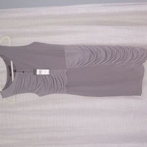 BCBG dress in gray size large retail $238 dead stock